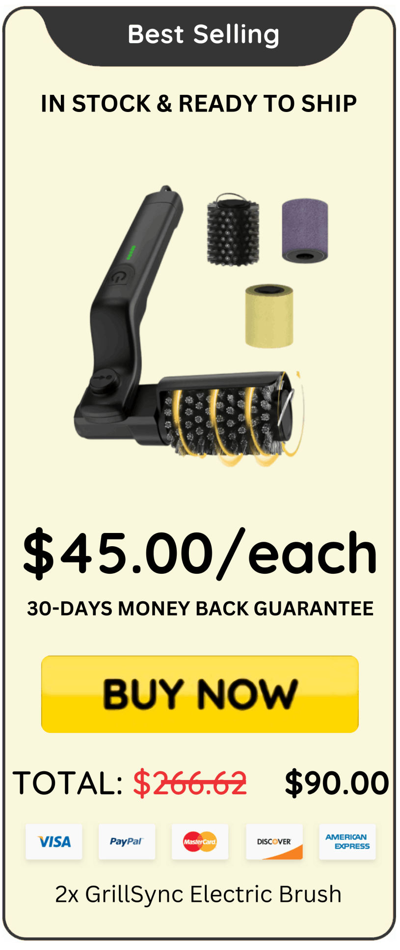 GrillSync Electric Brush best price